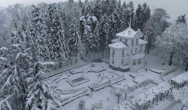 Kar Trabzon'u beyaza bürüdü