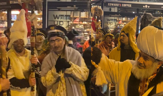 Birbirinden ilginç kostümlerle Kalandar geleneği yaşatıldı