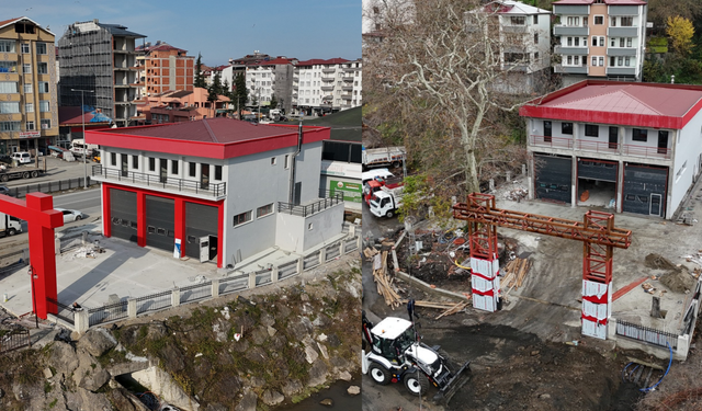 Araklı ve Çarşıbaşı itfaiye binaları tamamlandı