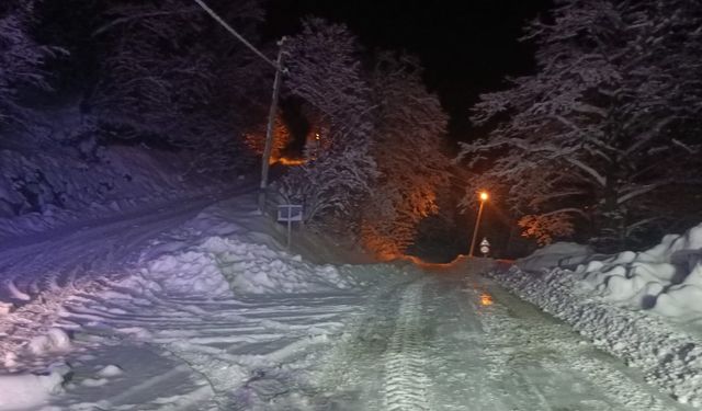 Trabzon'da 24 mahalle yolu kar nedeniyle ulaşıma kapandı