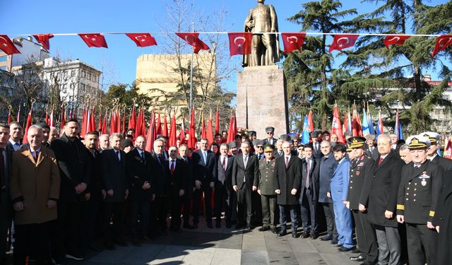 Trabzon’un düşman işgalinden kurtuluşunun 108. yıl dönümü düzenlenen törenle kutlandı