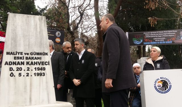 Adnan Kahveci, ölümünün 33'üncü yıl dönümünde Kartal'da anıldı