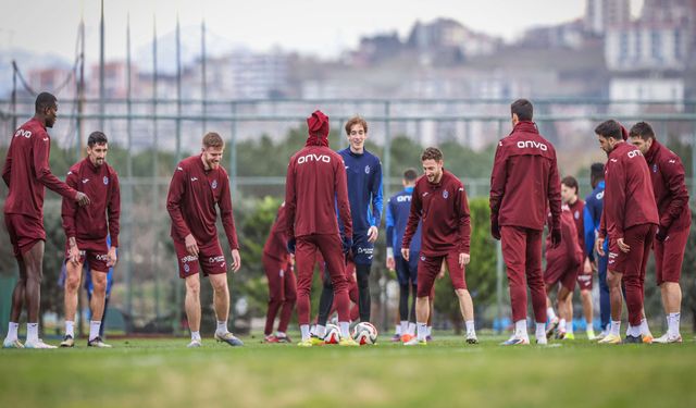 Trabzonspor'da Fenerbahçe maçı hazırlıkları tamam