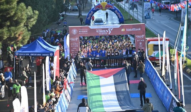 46. Uluslararası Trabzon Yarı Maratonu koşuldu,dereceler belli oldu