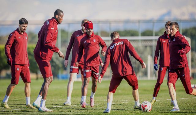 Trabzonspor, Fenerbahçe maçı hazırlıklarını sürdürdü