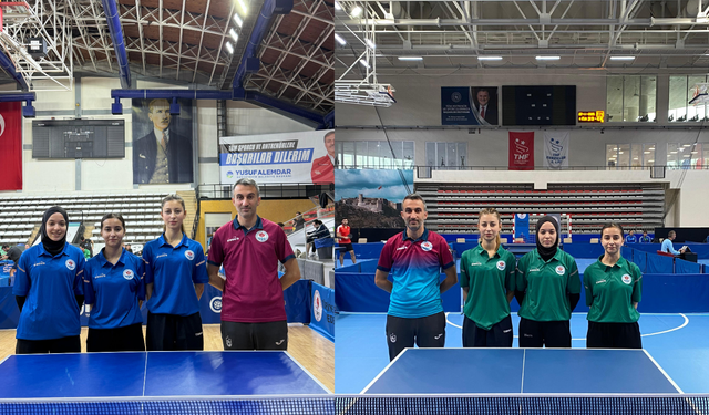 Büyükşehir kadın masa tenisinde lider