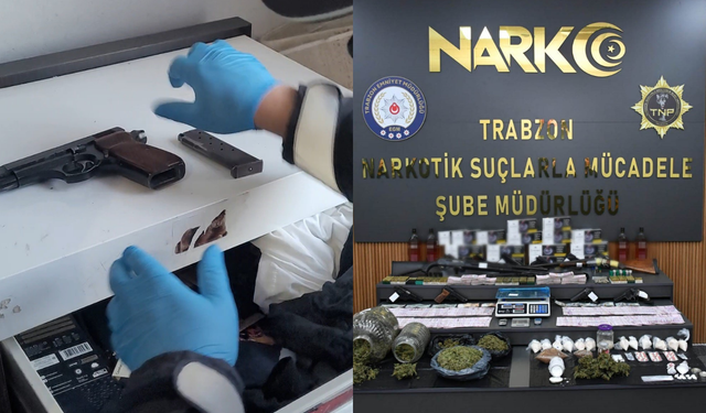 Trabzon merkezli 5 ilde dev narkotik operasyonu: 76 tutuklama