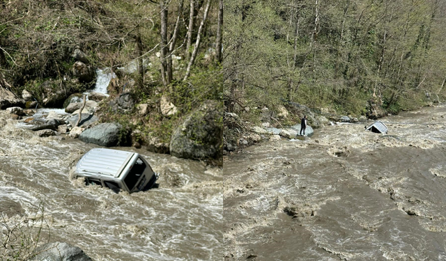 Otomobil dereye uçtu: 1 kişi hayatını kaybetti