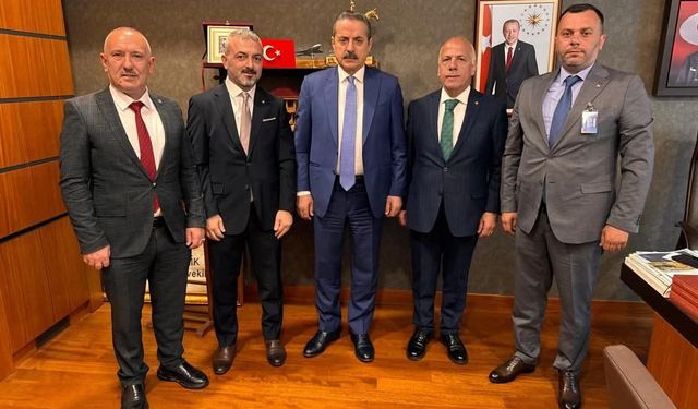 Artvin Ticaret Borsası’ndan Milletvekili Faruk Çelik’e ziyaret