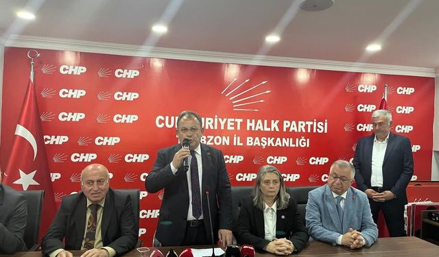CHP Trabzon’dan sert çıkış: “Partimize yargı eliyle çökülmek isteniyor”