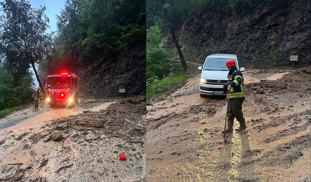 Büyükşehir İtfaiyesi Araklı'da yardıma koştu