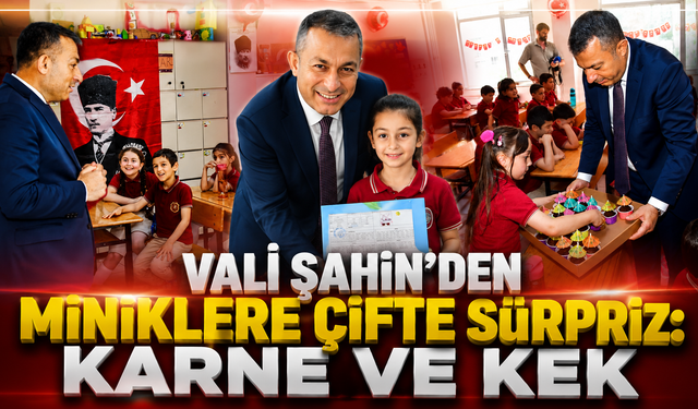 Karne sevincine Vali dokunuşu: Öğrencilere hem nasihat hem kek