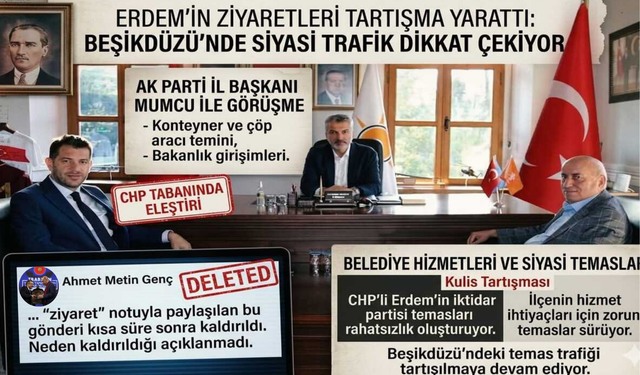 Beşikdüzü’nde siyasi trafik dikkat çekiyor: Erdem’in ziyaretleri tartışma yarattı