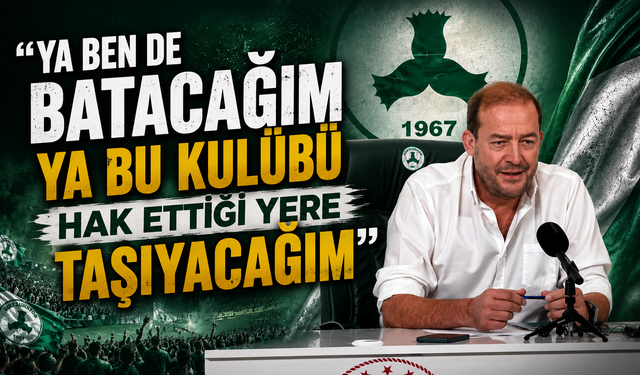 Eltuğral: Ya ben batacağım ya Giresunspor'u ayağa kaldıracağım