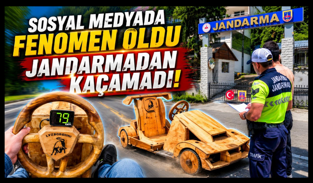 Saatte 70 kilometreyi aşan ahşap araca el konuldu