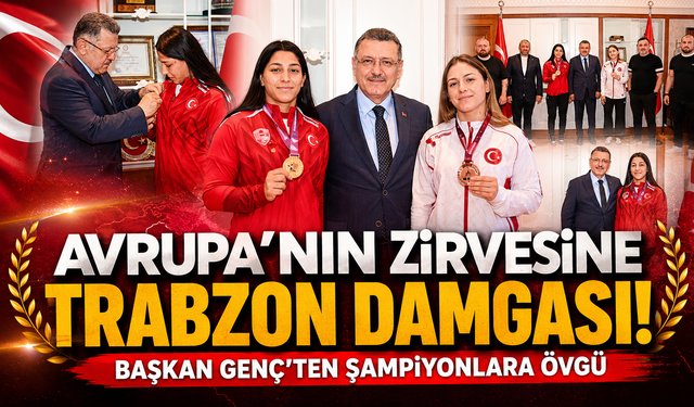 Trabzon'un altın kızı Elif Şevval Kurt Avrupa'nın en büyüğü oldu