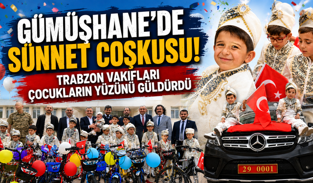 Trabzon Vakıfları'ndan Gümüşhane'de anlamlı şölen! Çocuklara unutulmaz gün
