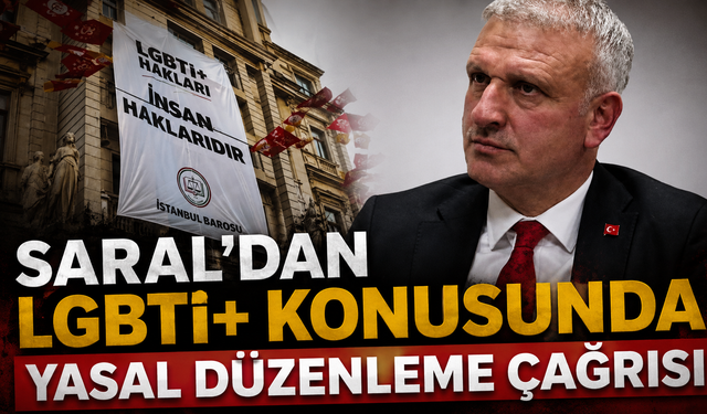 İstanbul Barosu'nun pankartına Saral'dan tepki