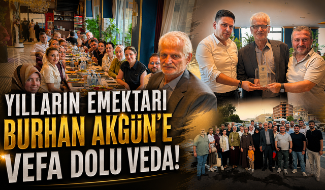 Belediyede iz bıraktı! Burhan Akgün'e plaketli veda