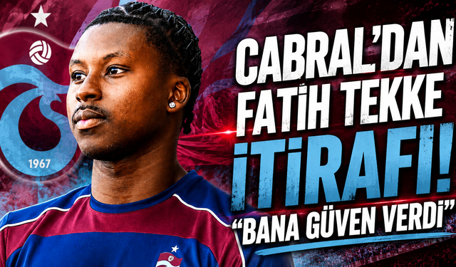 Cabral'dan taraftarı ayağa kaldıran söz! "Trabzonspor için saha içinde hayatımı vermeye hazırım"