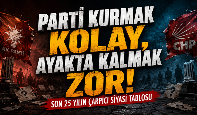 "AK Parti ve CHP'den koptular,parti kurdular... Çoğu siyaset sahnesinden silindi!"