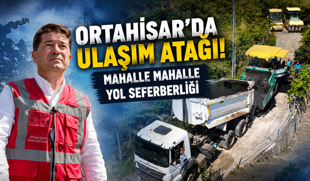 Ortahisar'da yol sorununa neşter! Çalışmalar dört koldan sürüyor