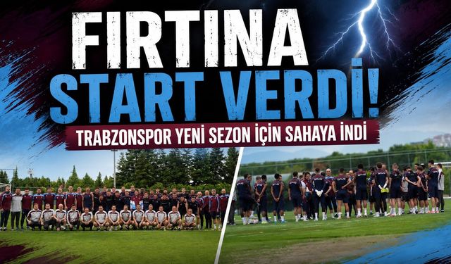 Trabzonspor'da ilk düdük çaldı! Fatih Tekke yönetiminde yeni sezon başladı