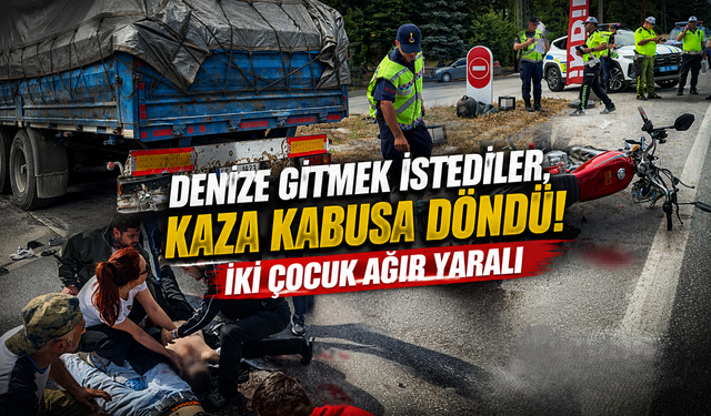 Deniz hayali hastanede son buldu! İki çocuk ağır yaralı