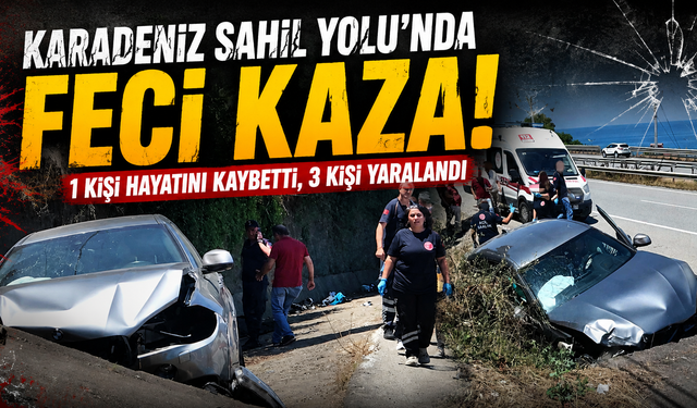 Karadeniz sahil yolu kana bulandı! Motosiklet sürücüsü kurtarılamadı