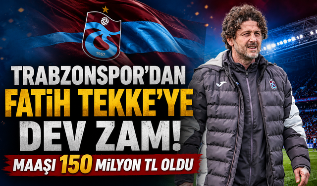 1 yılda üçüncü düzenleme! Fatih Tekke'nin maaşı 150 milyon TL oldu