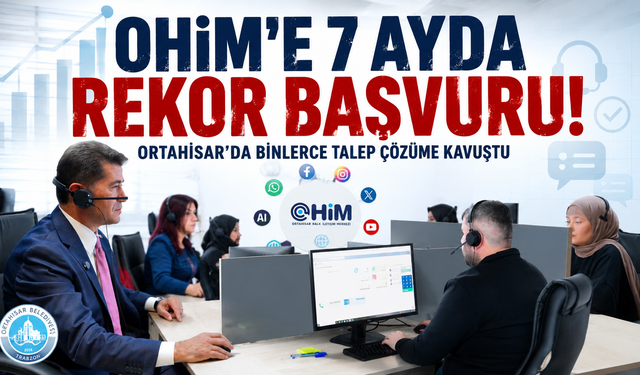 Vatandaş aradı,belediye çözdü! OHİM'de rekor rakamlar