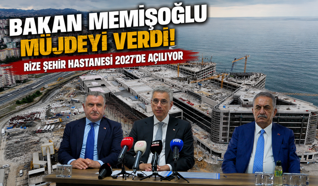 Rize Şehir Hastanesi yükseliyor! İnşaatın yüzde 70'i tamamlandı