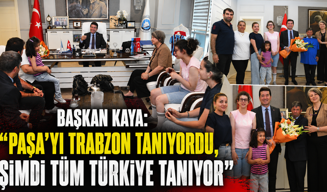 Trabzon’un sevilen ismi Paşa işbaşı yaptı! Başkan Kaya’ya anlamlı ziyaret