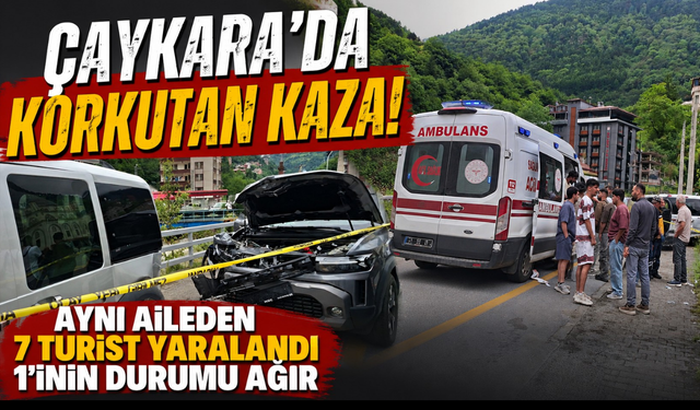 Trabzon'da tatil yolunda feci kaza! Yaralılar hastaneye kaldırıldı