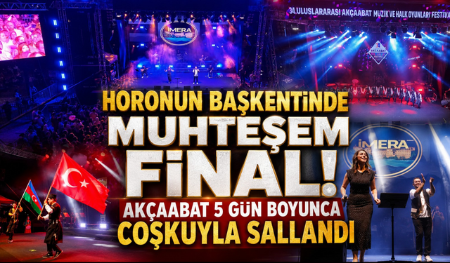 Beş günlük kültür şöleni nefes kesti! Akçaabat Festivali coşkuyla veda etti