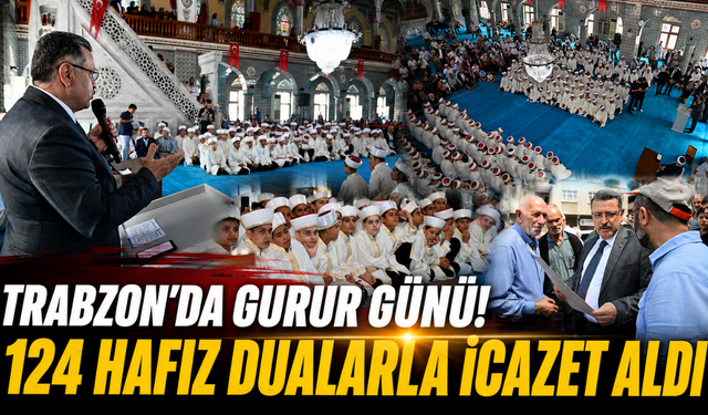 Kur'an'a adanan emek taçlandı! Of'ta 124 hafız icazet aldı