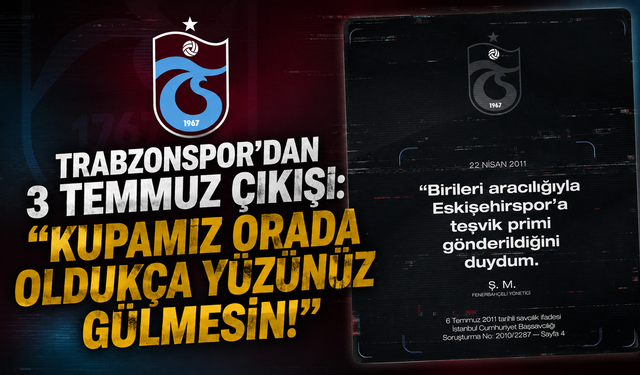 Bordo-mavililerden sert mesaj! "Bu şehir unutmaz"