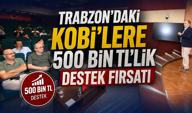 Trabzon’da üretimi güçlendirecek destek!