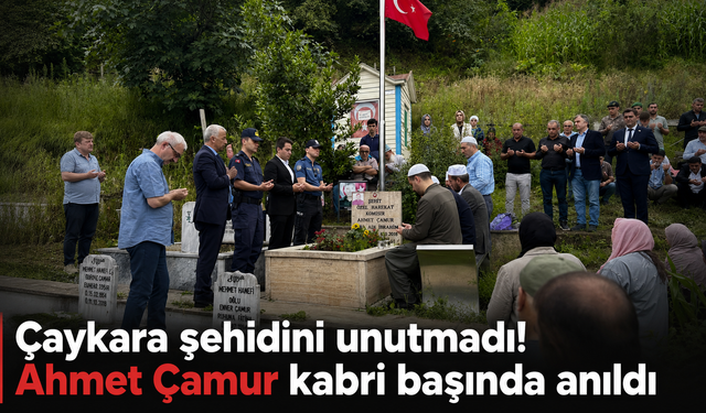 Şehit Ahmet Çamur’un hatırası Çaykara’da yaşatılıyor