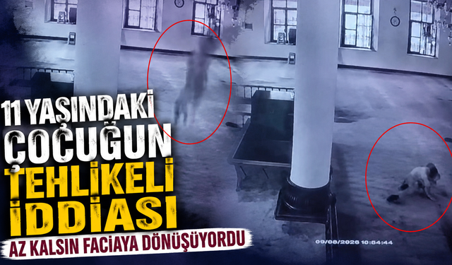 Arkadaşlarıyla iddiaya girdi,caminin ikinci katından atladı!