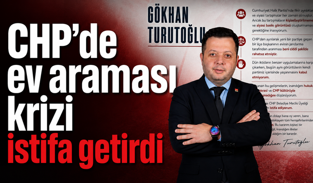 “CHP kültürüyle bağdaşmıyor” diyerek istifa etti