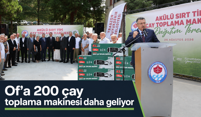 Büyükşehir’den çay üreticisine makine desteği