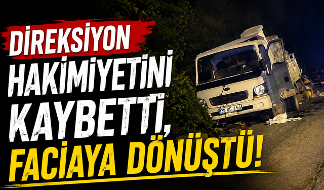 Giresun-Trabzon yolunda acı haber!