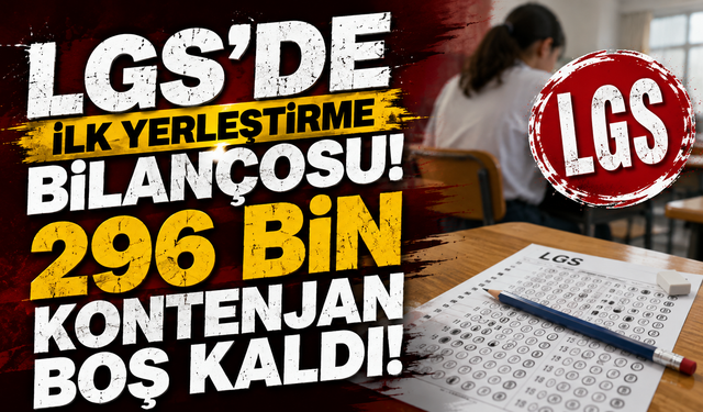 LGS yerleştirme sonuçları açıklandı! İşte en çok tercih edilen okullar