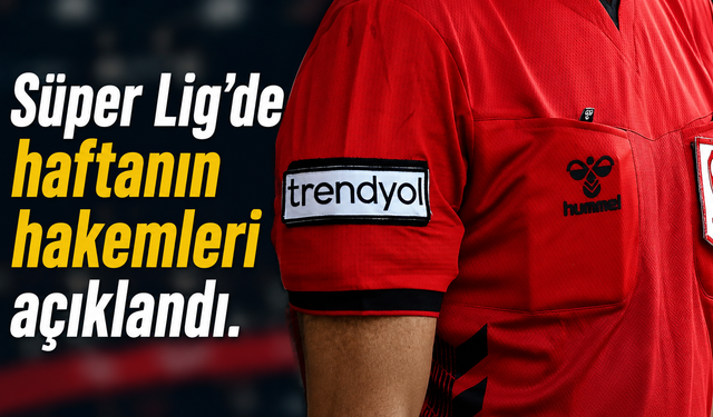 Amedspor-Trabzonspor karşılaşmasının hakemi belli oldu