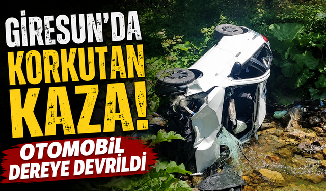 Giresun'da yürekleri ağza getiren kaza!