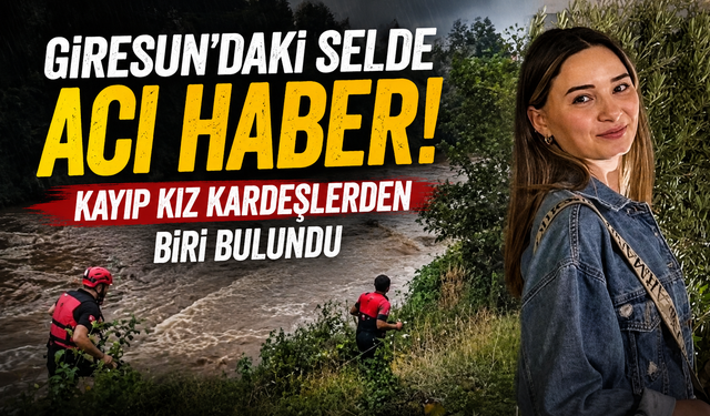 Babalarını kurtarmak isterken sele kapıldılar!