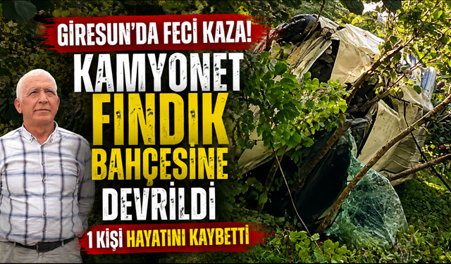 Kontrolden çıkan araç bahçeye devrildi! Sürücü kurtarılamadı