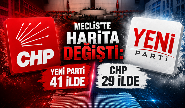 TBMM’de dikkat çeken tablo:YENİ Parti 41,CHP 29 ilde