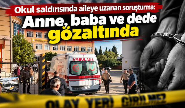 Silahın izini sürüyorlar: Anne, baba ve dede gözaltında